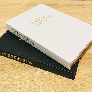 KJV Holy Bible, Red Letter, Softback Cover, Black & White Set of 2 **BRAND NEW**